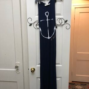 Anchor maxi dress